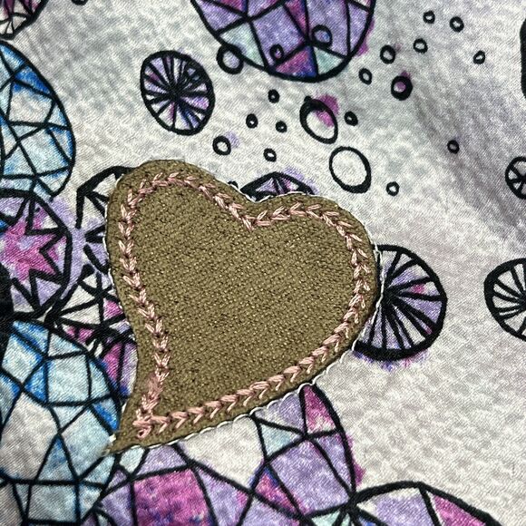 New Custo Barcelona Women Iriz Tank Top Zebra Unicorn Butterfly Jewel Silk Xs - Picture 7 of 11